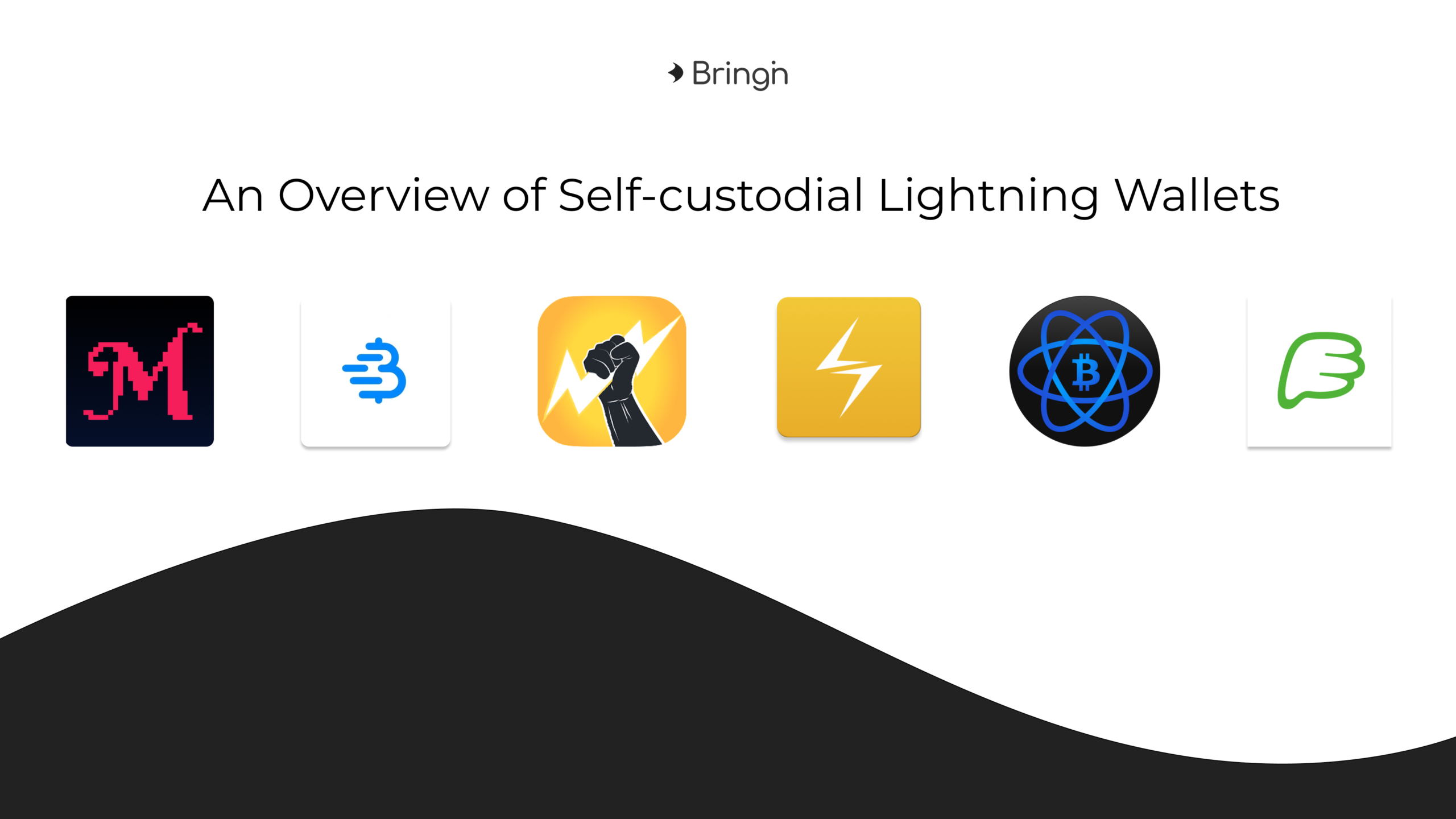 Image with logos of self-custodial Lightning wallets